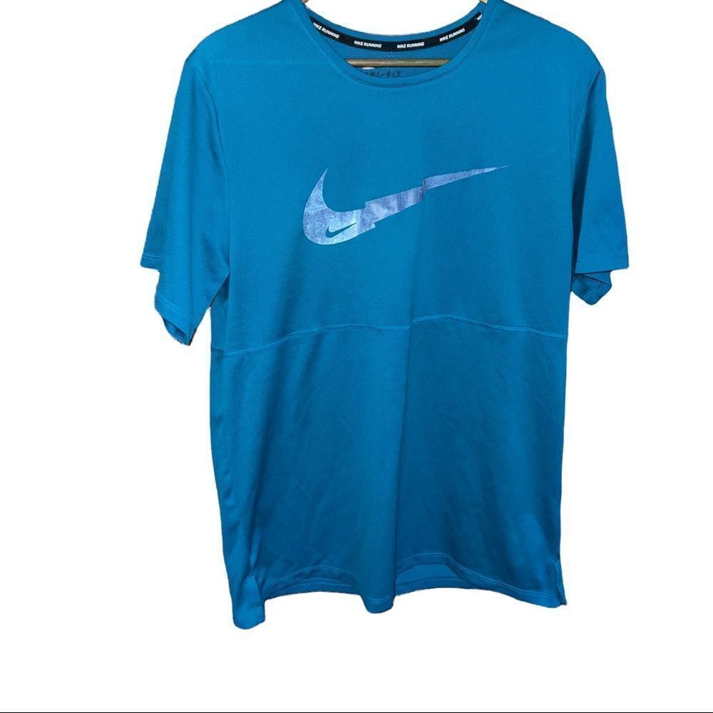 Nike DriFit teal blue/green men’s running shorty size medium